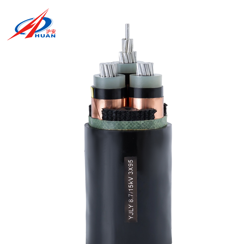 YJLV-8.7kV 알루미늄 코어, 가교 폴리에틸렌 절연, 실내 전용 PVC 피복 전원 케이블